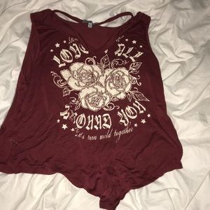 Charrlotte Russe Small Graphic Tanktop💥